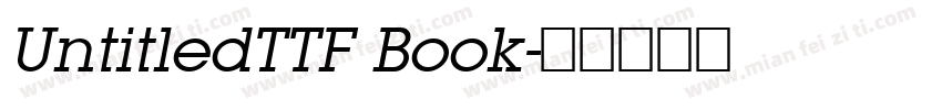 UntitledTTF Book字体转换